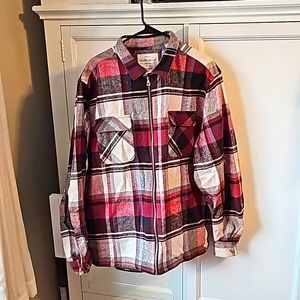 FLANNEL jacket w/ zipper